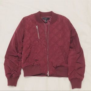 Maroon Bomber Jacket